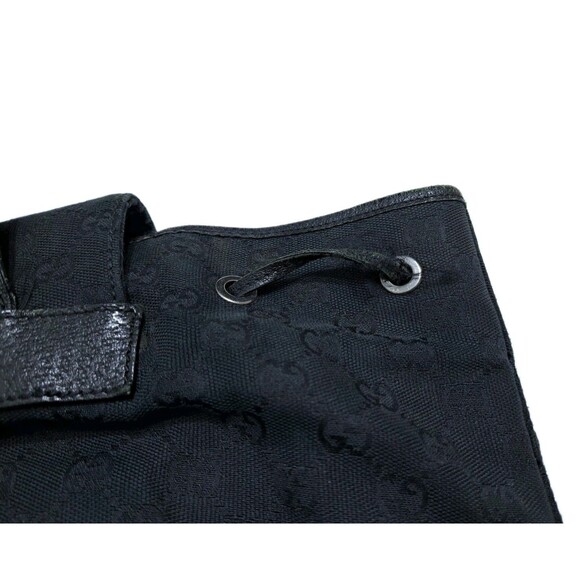 GUCCI Jackie Line 114551 Backpack GG Canvas Daypack Black Logo Vintage - Picture 15 of 15